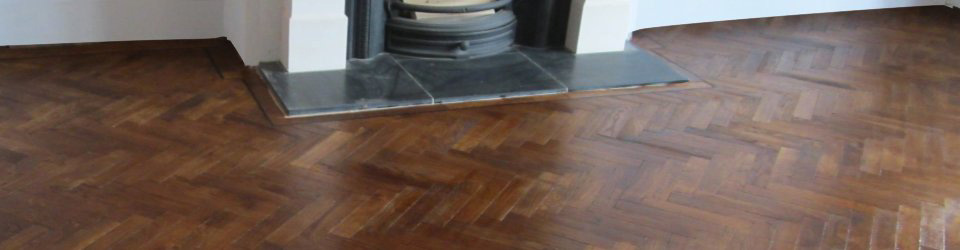 Teak Herringbone Parquet